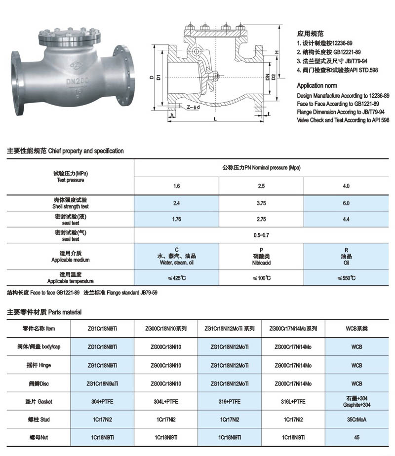 旋启式止回阀简介1